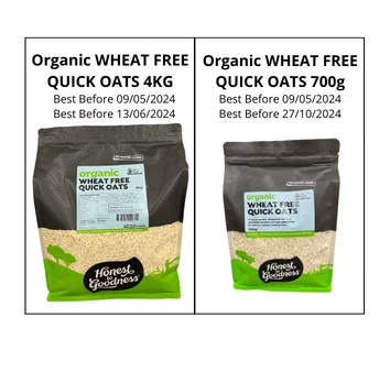 Honest to Goodness Organic Quick Oats - Web image