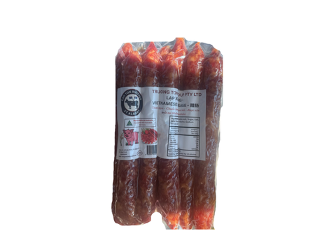 A plastic pack of Vietnamese Sausage