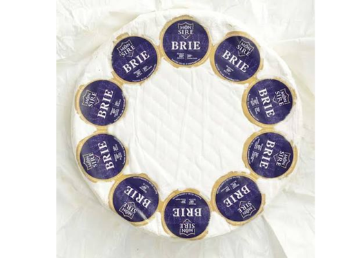 White mould wrapped cheese