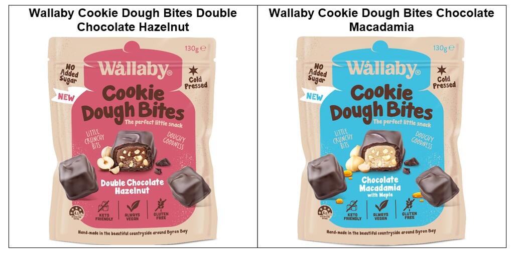 Byron Bay Superfoods - Wallaby Cookie Dough Bites, Chocolate Macadamia and Doubl...