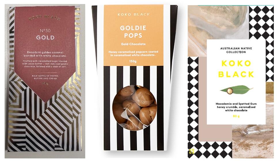 Koko Black Premium Pty Ltd - selected chocolate products, various weights