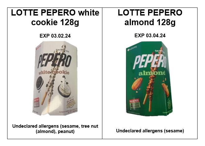 Y&J Connect Pty Ltd and Koz Worldwide Pty Ltd LOTTE PEPERO almond and white cook...
