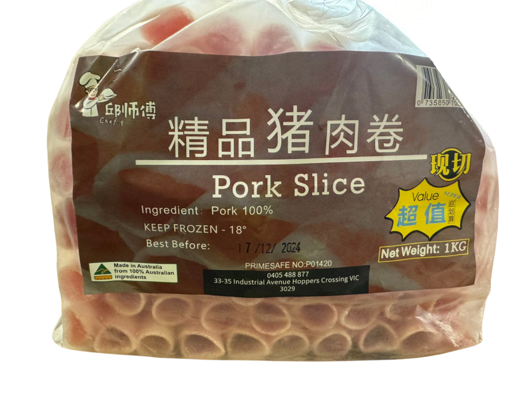 Chef Q-Pork Slices 1kg