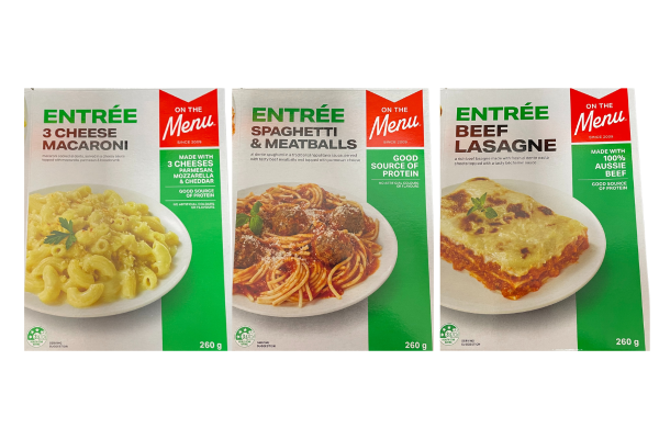 Patties Food Group - On The Menu various Entree Frozen Meals 260g