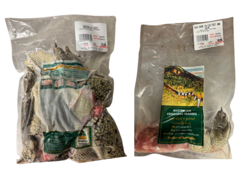 Australian Crocodile Traders - Crocodile Feet products - various weights