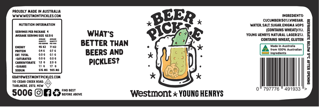Westmont Pickles - Beer Pickle 500g
