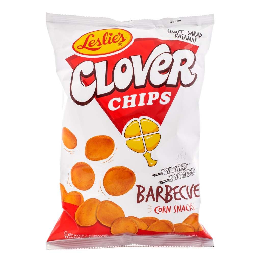 Castleglen Filipino Foods - Leslie's Brand Clover Chips Barbeque Corn Snack...