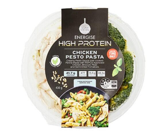 UPDATED 15.01.2025 ALDI Stores - World Kitchen Energise High Protein Chicken Pes...
