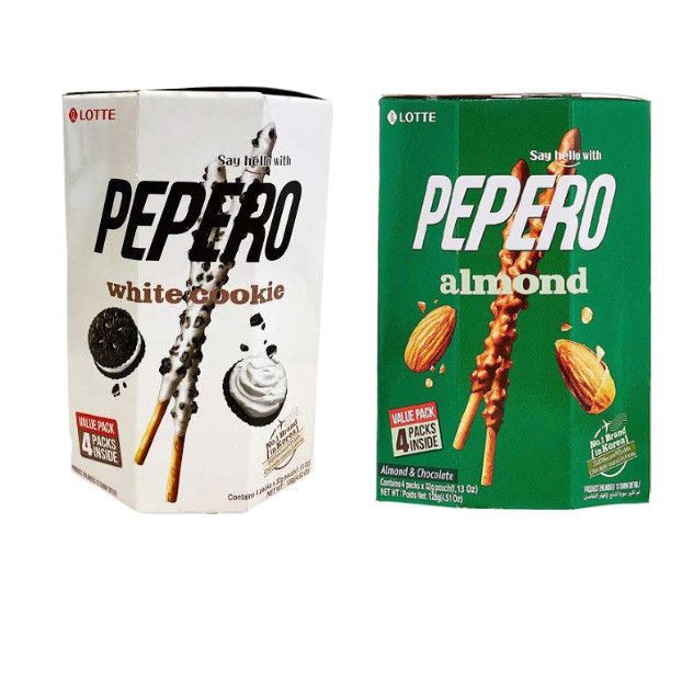Corean Food Corp Pty Ltd - Lotte Pepero Almond and White Cookie 128g