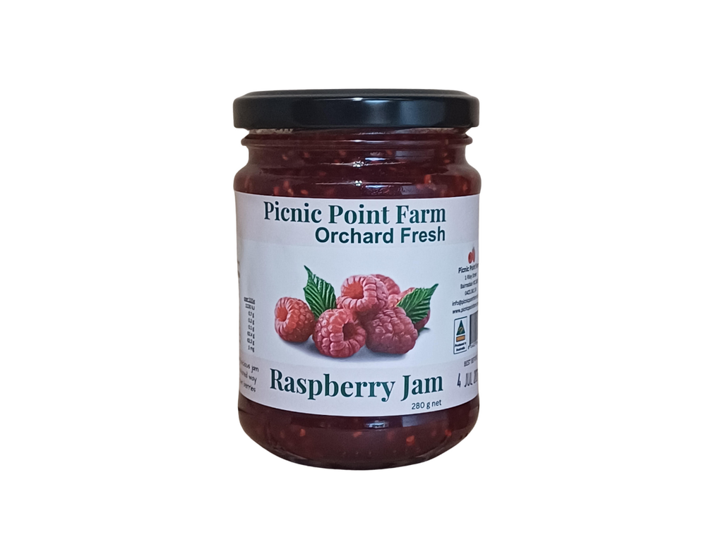 Picnic Point Farm- Picnic Point Farm Orchard Fresh Raspberry Jam 280g