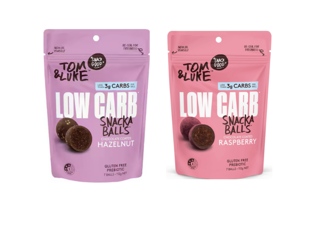 Smartfoods Limited - Tom & Luke Low Carb Hazelnut Snackaballs 112g & Tom & Luke ...