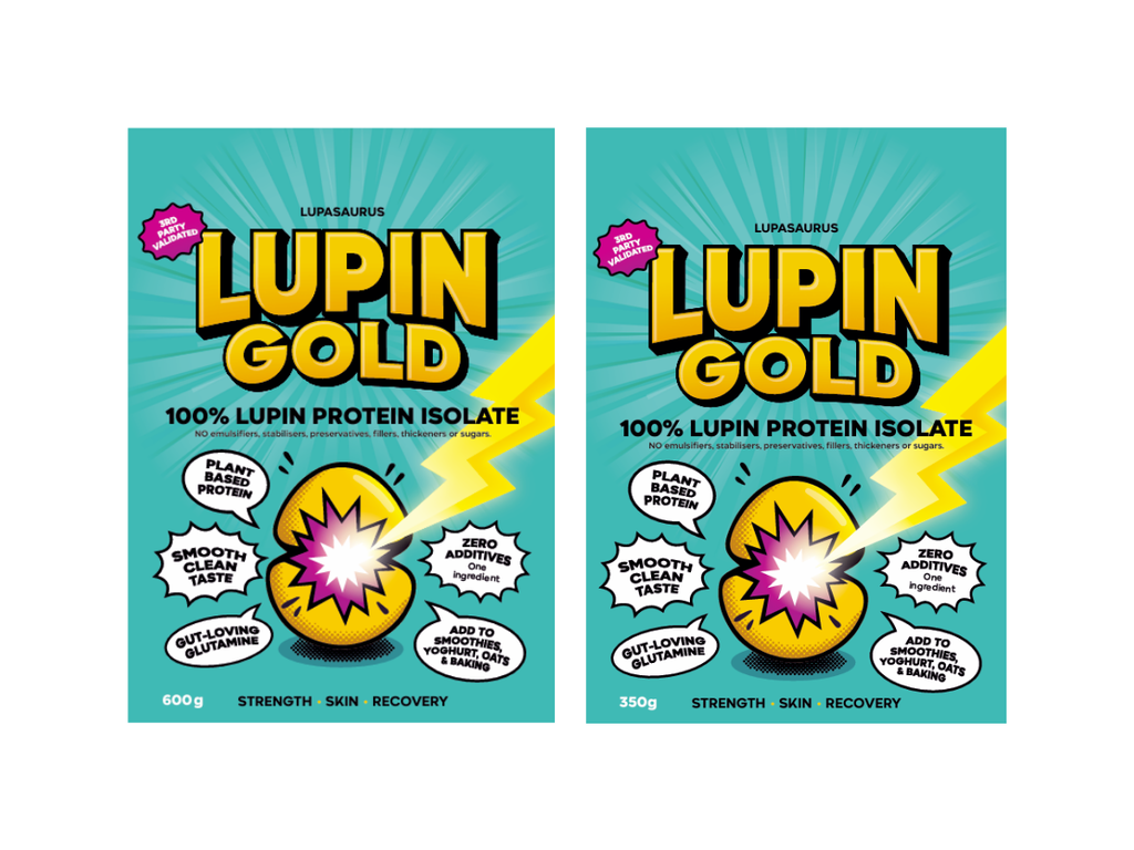 Lupasaurus Pty Ltd, Trading as Lupin Gold- Lupin Gold- 100% Lupin Protein Isolat...