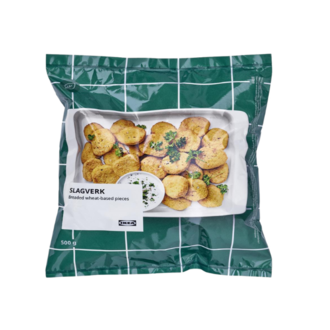 Package of Ikea Slagverk - Breaded wheat-based pieces