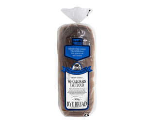 A packaged loaf of Gold Coast Baking Company- King Henrys Bakehouse Rye Bread