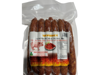 Vacuum packed sausages