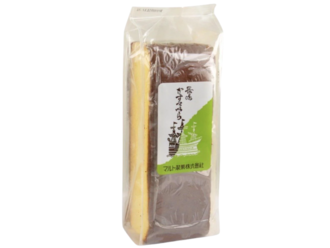 Plastic packaged Japanese cake